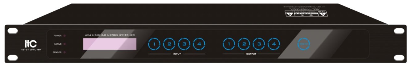 Видеокоммутатор ITC TS-9104UHM  Видеокоммутатор 4x4